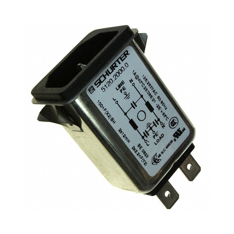 1 pcs : 5120.2000.0 - PWR ENT RCPT IEC320-C14 PANEL QC