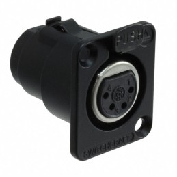 1 pcs : DE4FB - CONN PLUG FMALE XLR 4P SLDR CUP