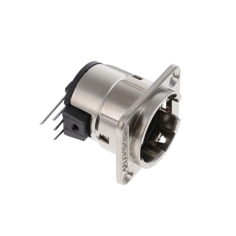 1 pcs : E3MRA - CONN RCPT MALE XLR 3P SILV SLDR