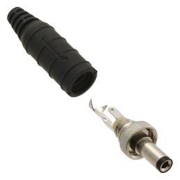 1 pcs : 761KS15 - CONN PWR PLUG 2.5X5.5MM SOLDER