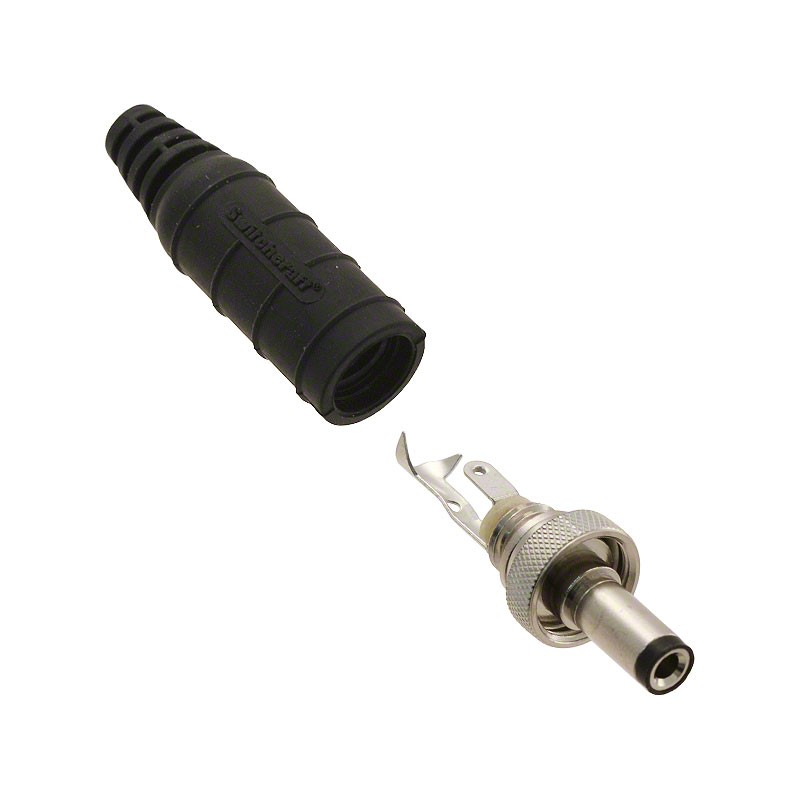 1 pcs : 761KS15 - CONN PWR PLUG 2.5X5.5MM SOLDER