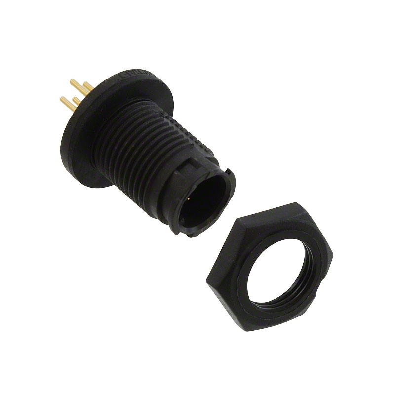 1 pcs : EN2P4M22PK - CONN RCPT MALE 4POS GOLD SOLDER