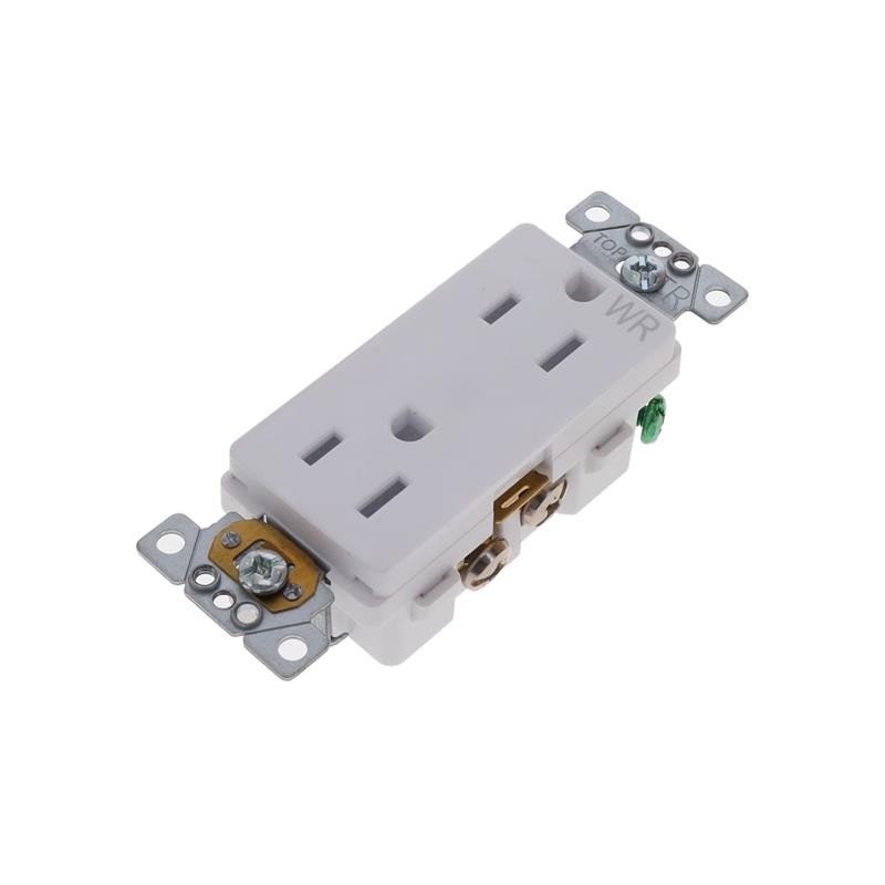 1 pcs : SQR44114WH - WR/TR 15A RECEPTACLE COMM WH
