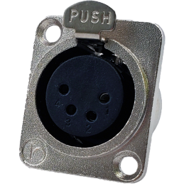 1 pcs : IO-XLR4-F-JL - JL SERIES,4 PIN XLR FEMALE RECEP