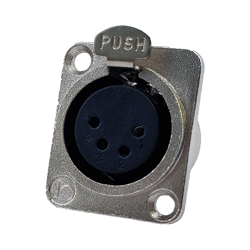 1 pcs : IO-XLR4-F-JL - JL SERIES,4 PIN XLR FEMALE RECEP