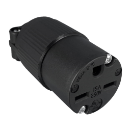 1 pcs : Q-722 - PWR ENT PLUG NEMA6-15 STR SCREW