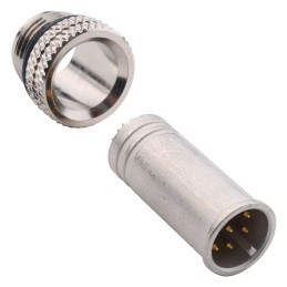 1 pcs : 858-008-103RLS4 - CONN RCPT MALE 8P GOLD SLDR CUP