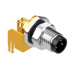 1 pcs : 54-00272 - M8 A-CODE 4POS PLUG PANEL MOUNT