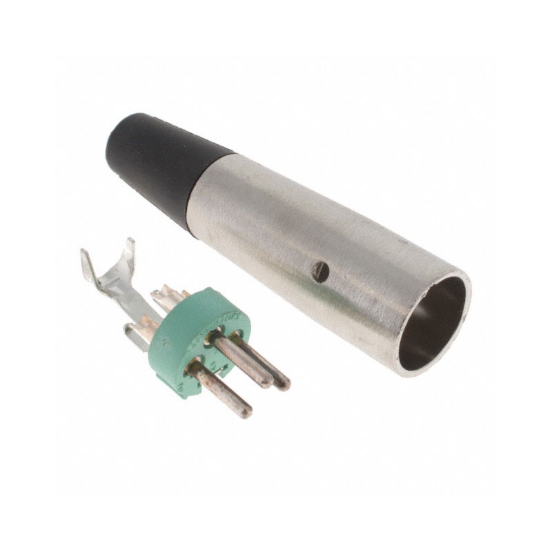1 pcs : AA3M - CONN RCPT MALE XLR 3P SOLDER CUP