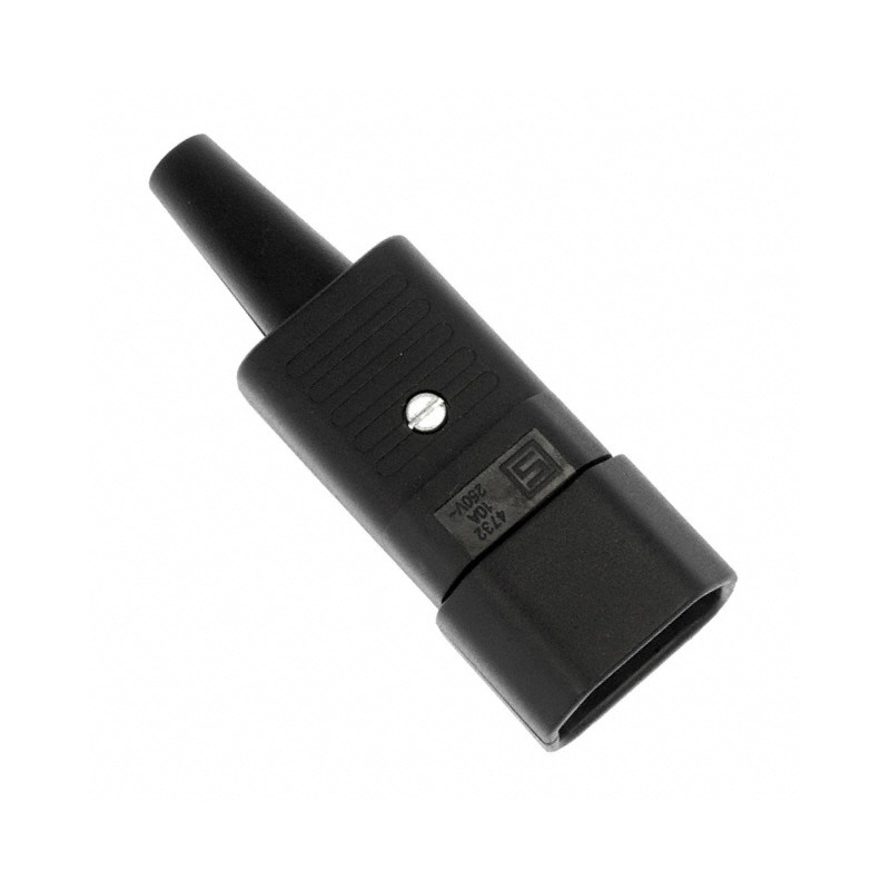 1 pcs : 4732.0000 - PWR ENT PLUG IEC320-2-2E STR SCR