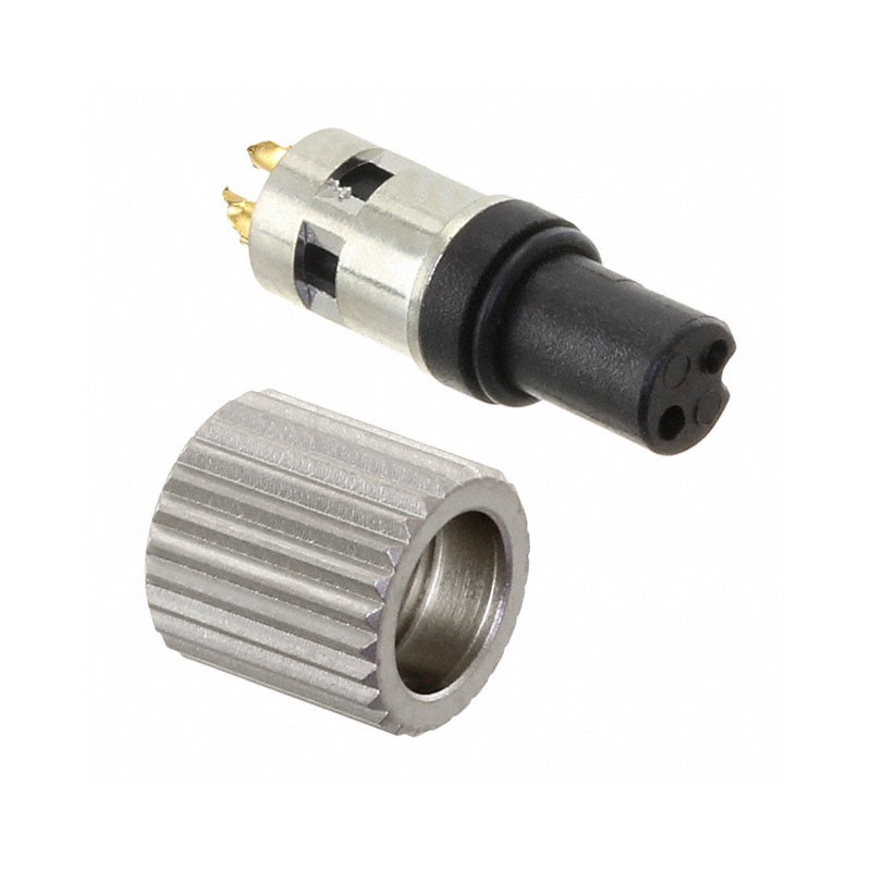 1 pcs : 850-002-203RSS4 - CONN PLUG FMALE 2P GOLD SLDR CUP