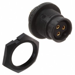 1 pcs : EN3P3F16X - CONN RCPT FMALE 3P GOLD SLDR CUP