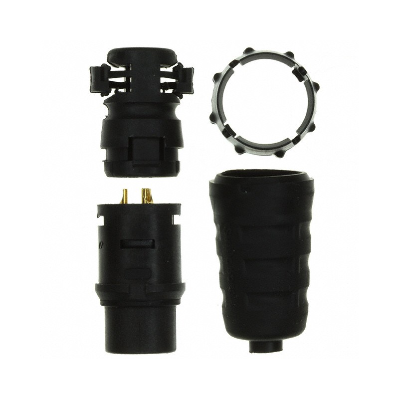 1 pcs : EN3C3MX - CONN PLUG MALE 3P GOLD SLDR CUP