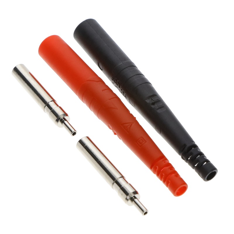 1 pcs : BU-P6384-0/2 - CONN BANANA JACK BLACK/RED