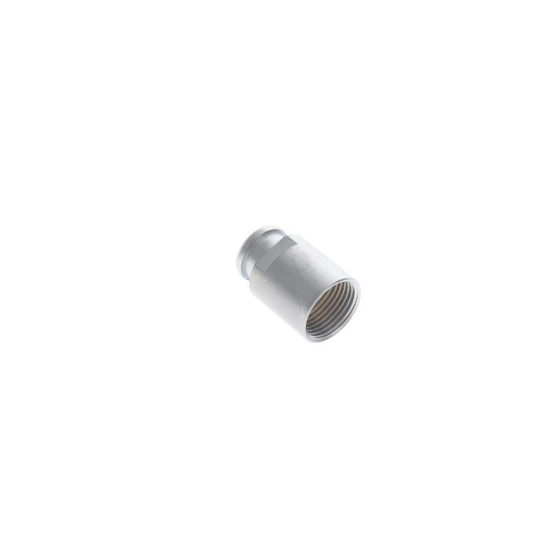 1 pcs : FFM.1E.130.LC - CONN BACK-NUT COLLET SILVER
