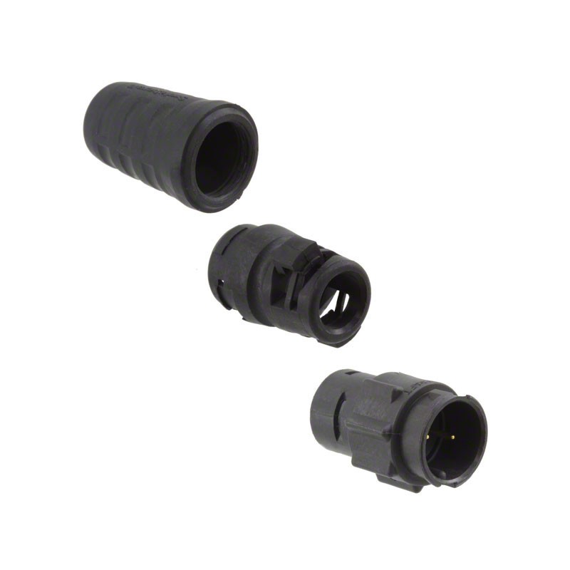 1 pcs : EN3L2MX - CONN RCPT MALE 2P GOLD SLDR CUP