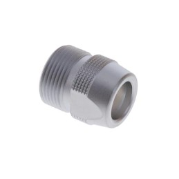 1 pcs : FFA.2S.130.LC - CONN BACK-NUT COLLET SILVER