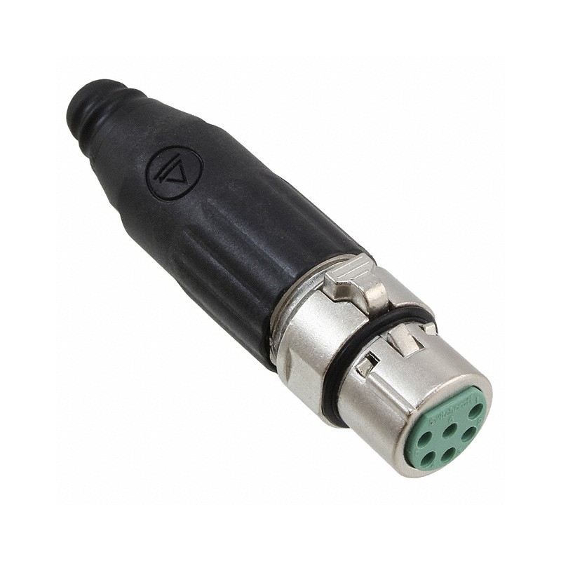 1 pcs : AAA6FPZ - CONN PLUG FMALE XLR 6POS SOLDER