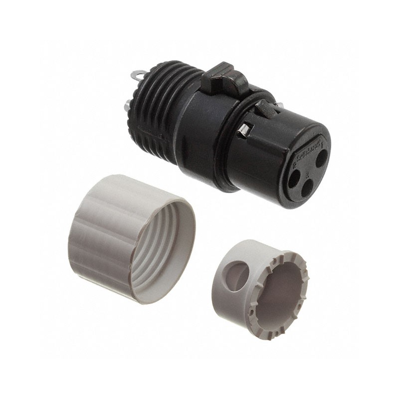 1 pcs : AAA3FBWWLP - CONN PLUG FMALE XLR 3POS SOLDER