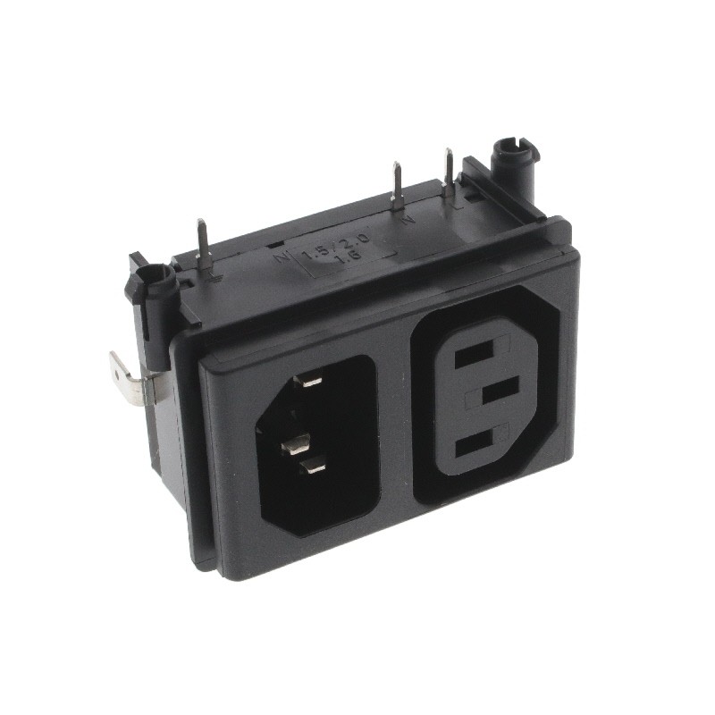 1 pcs : KP01.1012.01 - PWR ENT IN/OUT IEC320-2-2F PNL