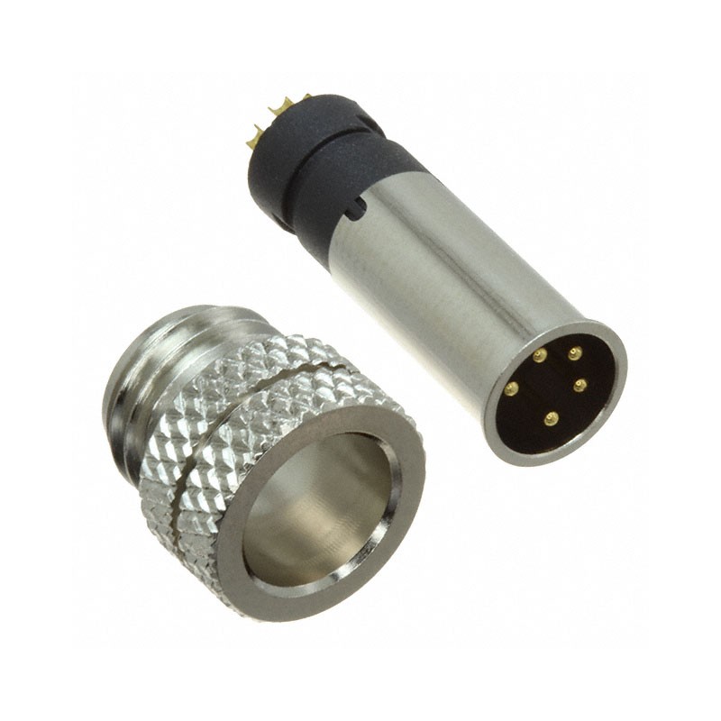 1 pcs : 854A005-103RLS4 - CONN RCPT MALE 5P GOLD SLDR CUP