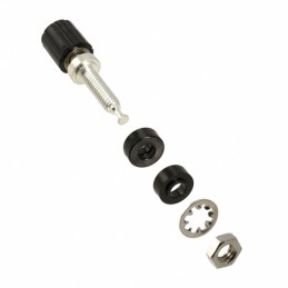 1 pcs : 2439-0 - CONN BIND POST MINI KNURLED BLK