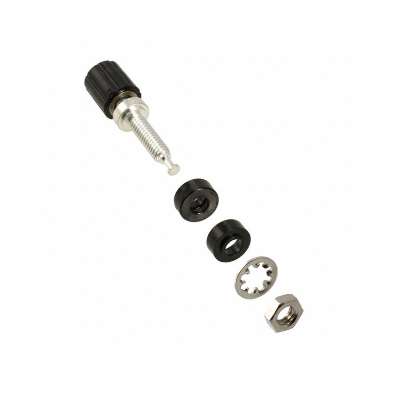 1 pcs : 2439-0 - CONN BIND POST MINI KNURLED BLK