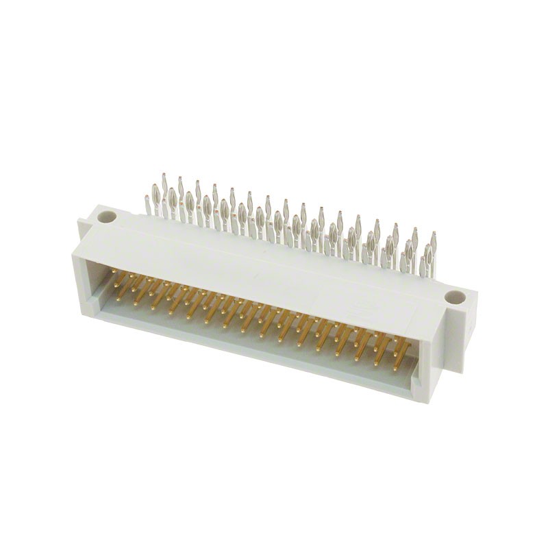 1 pcs : 216398-4 - CONN DIN PLUG 48POS PCB RA GOLD