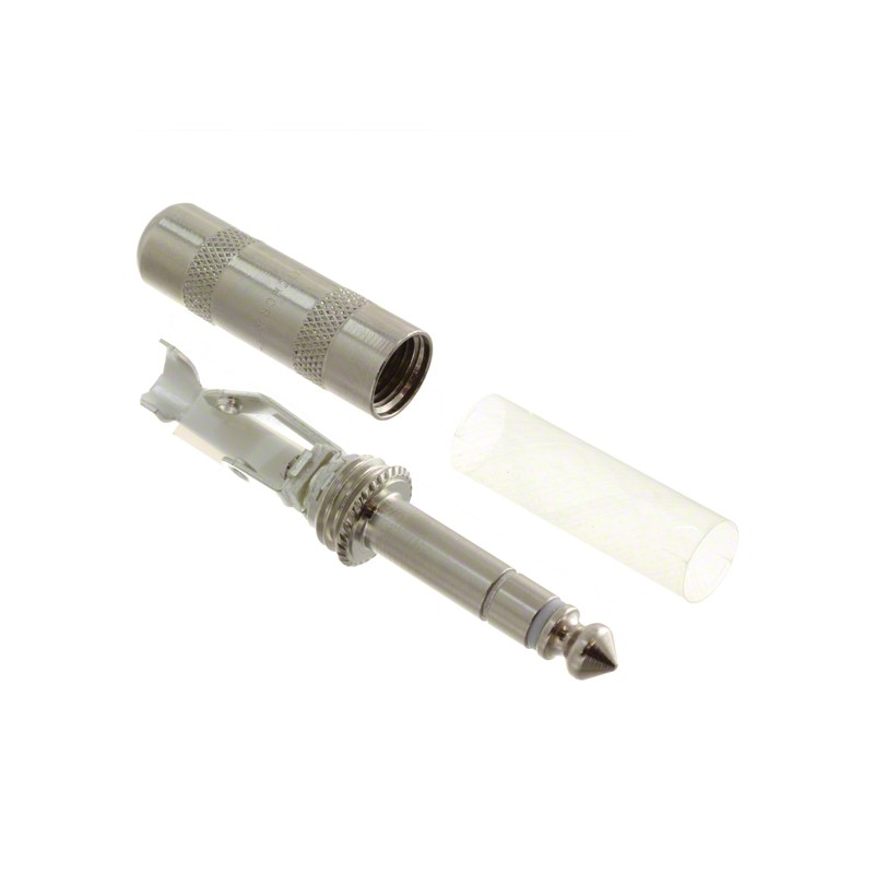 1 pcs : 297 - CONN PLUG STEREO 6.35MM 3COND