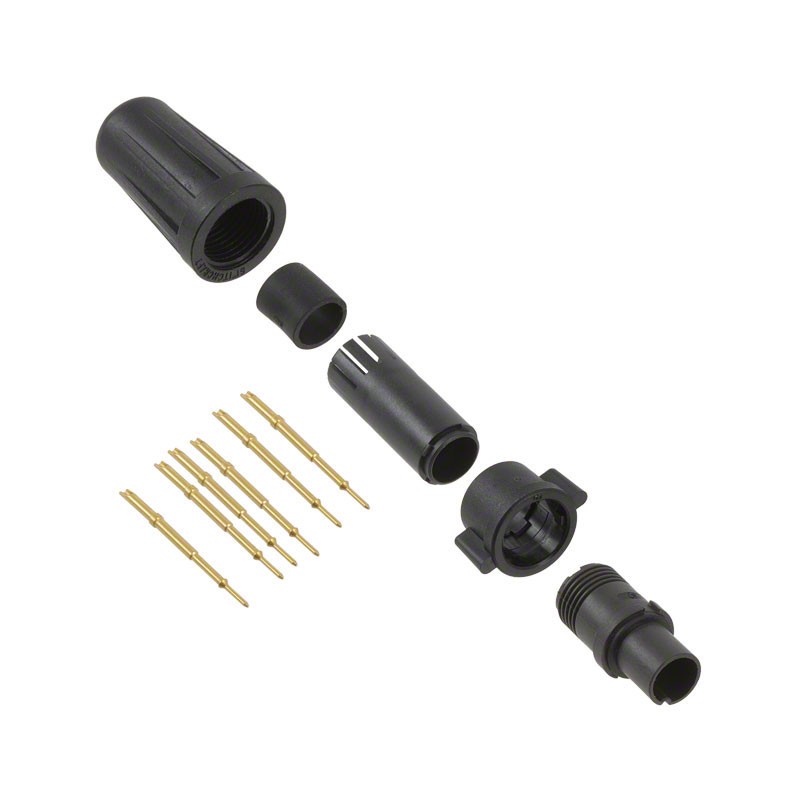 1 pcs : EN2C6M26G3W - CONN PLUG MALE 6POS GOLD CRIMP