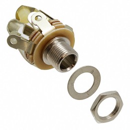 1 pcs : 13 - CONN JACK MONO 6.35MM PNL MNT
