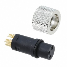 1 pcs : 854-003-203RLS4 - CONN PLUG FMALE 3P GOLD SLDR CUP