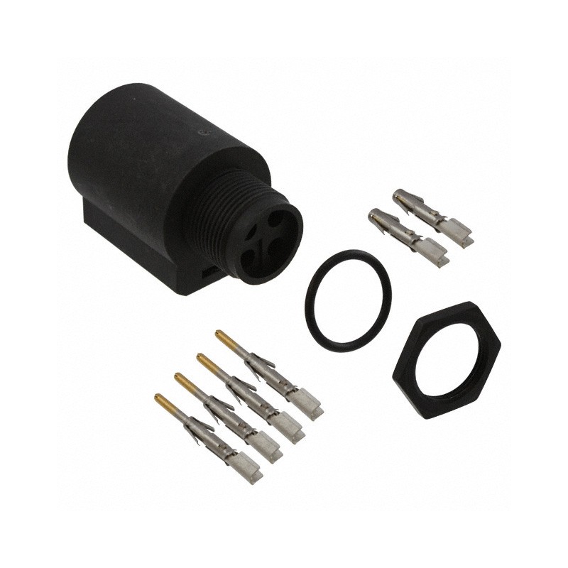 1 pcs : UTL7103G1P14AWG - CONN CIRC RCPT 4POS GOLD CRIMP