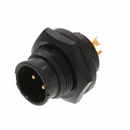 1 pcs : EN3P3M16X - CONN RCPT MALE 3P GOLD SLDR CUP