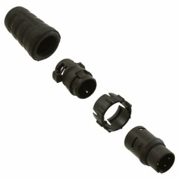 1 pcs : EN3C4MX - CONN PLUG MALE 4P GOLD SLDR CUP