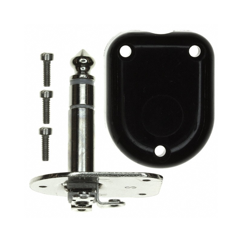 1 pcs : 237 - CONN PLUG STEREO 6.35MM RA 3COND