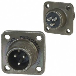 1 pcs : MS3102E10SL-3P - CONN RCPT MALE 3POS SOLDER CUP