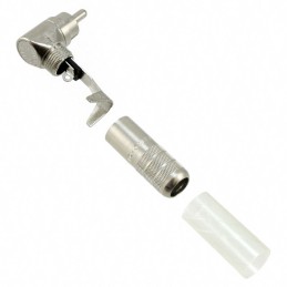 1 pcs : 3502RA - CONN RCA PLUG MONO R/A 2COND 3PC