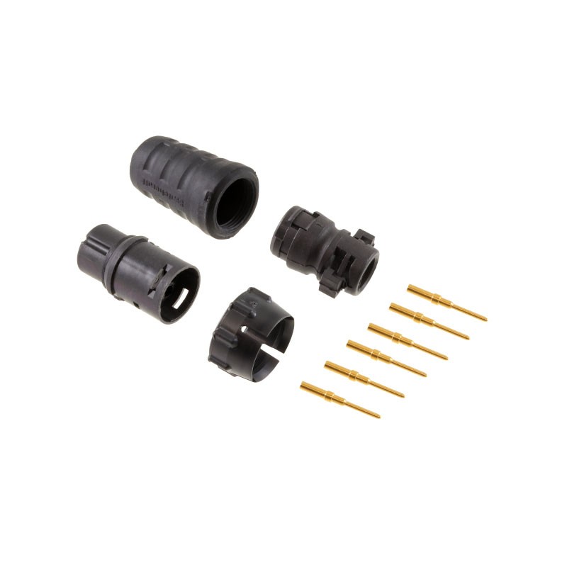 1 pcs : EN3C6MCX - CONN PLUG MALE 6POS GOLD CRIMP