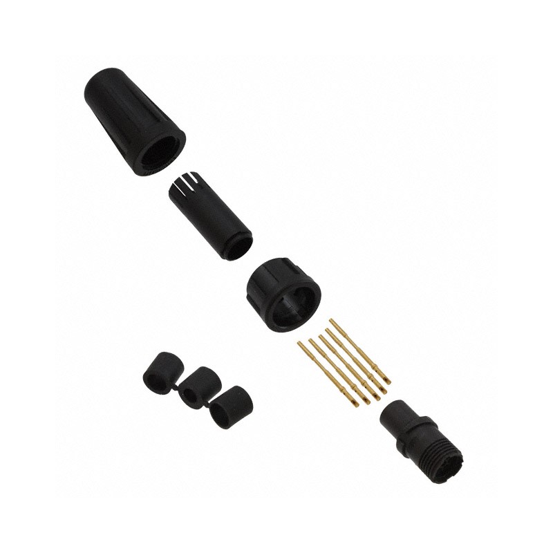 1 pcs : EN2C5F26DC - CONN PLUG FMALE 5POS GOLD CRIMP