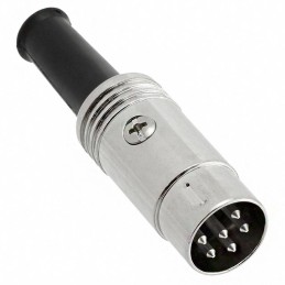 1 pcs : 12BL6MX - CONN PLUG MALE DIN 6POS SOLDER