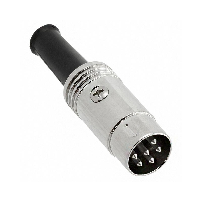 1 pcs : 12BL6MX - CONN PLUG MALE DIN 6POS SOLDER