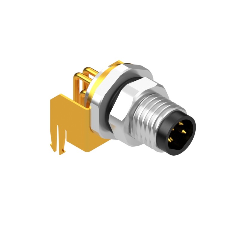 1 pcs : 54-00312 - M8 B-CODE 5POS PLUG PANEL MOUNT