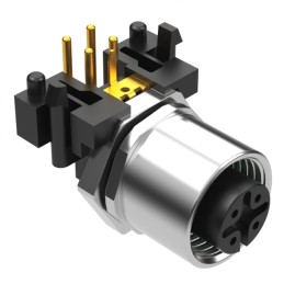 1 pcs : 54-00246 - CONN RCPT FMALE 4POS GOLD SOLDER