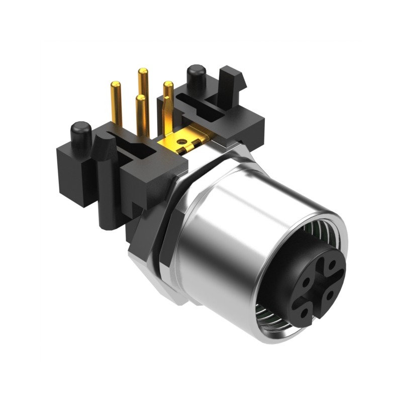 1 pcs : 54-00246 - CONN RCPT FMALE 4POS GOLD SOLDER