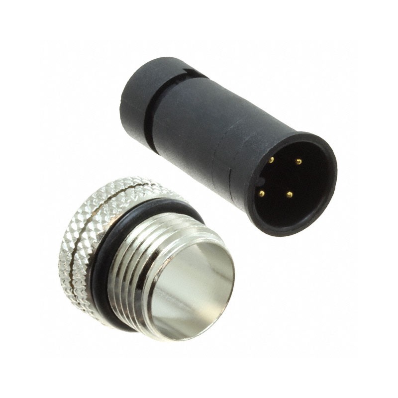 1 pcs : 858-004-103RLU4 - CONN RCPT MALE 4P GOLD SLDR CUP