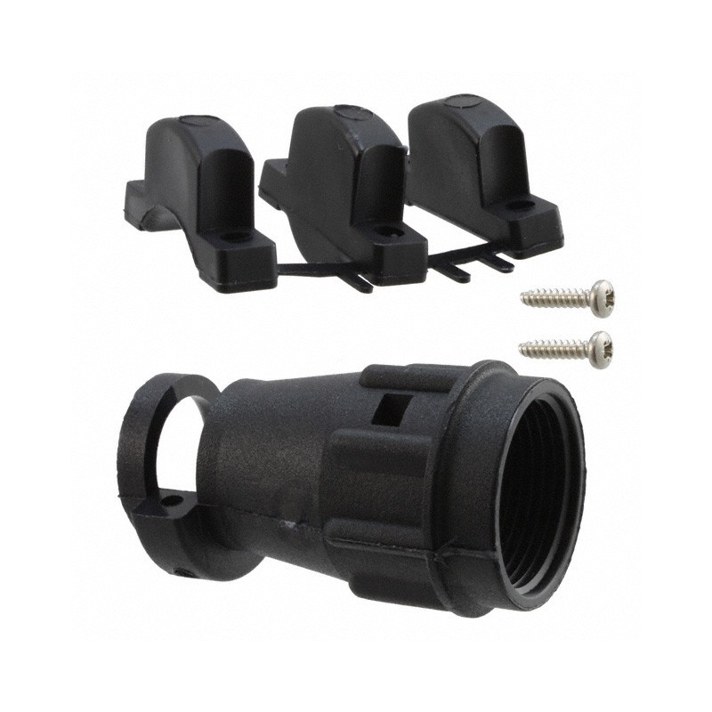 1 pcs : TNA14CC-SR00L - CONN BACKSHELL W/CLAMP SZ 14 BLK