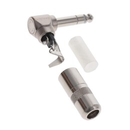 1 pcs : 236 - CONN PLUG STEREO 6.35MM RA 3COND