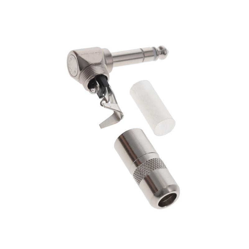 1 pcs : 236 - CONN PLUG STEREO 6.35MM RA 3COND