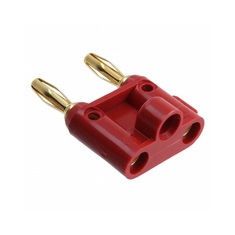 1 pcs : 4892-2 - CONN DBL BAN PLG STACK SLDRLESS